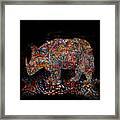 Rhino 1 Organica Framed Print