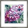 Rhododendron And Lily Of The Valley Framed Print
