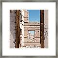 Rhyolite Through Windows Framed Print