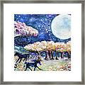 Ride Into The Moonlight With Me Framed Print