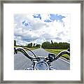 Riders Eye View Framed Print