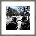 Riding Into Town Framed Print