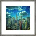 Rise And Shine - Chrysler Building New York Framed Print