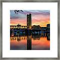 River City Morning Framed Print