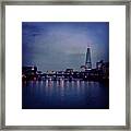 River Reflections #london #skyline Framed Print