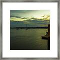 River Sunset Framed Print