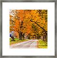 Road To The Farm Framed Print