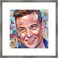 Robbie Williams Portrait Framed Print