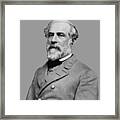 Robert E Lee - Confederate General Framed Print