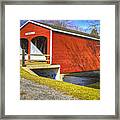 Roberts Covered Bridge Framed Print