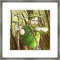 Robin  Hood In Sherwood Forest Framed Print