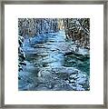 Robson River Icy Waters Panorama Framed Print