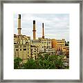 Rochester, Ny - Factory And Smokestacks 2005 Framed Print