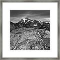 Rocky Mount Shuksan In Black And White Framed Print