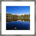 Rocky Mountain Lake In A Colorado National Park Framed Print