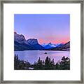 Rocky Mountain Red Over St Mary Framed Print