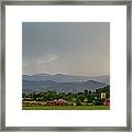 Rocky Mountain Storming Panorama Framed Print
