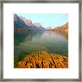 Rocky Mountain Translucent Waters Framed Print