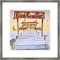Rod And Reel Pier Framed Print