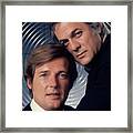 Roger Moore And Tony Curtis, The Persuaders Framed Print