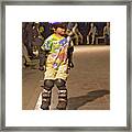 Roller Blader Framed Print