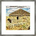 Roman And Celtic Houses In Numantia Framed Print