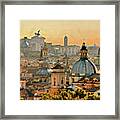 Rome Cityscape - 03 Framed Print