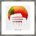 Rome Landmark Red Framed Print