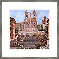 Rome-piazza Di Spagna Framed Print