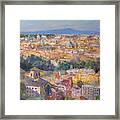 Rome View From Gianicolo Framed Print