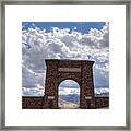 Roosevelt Arch Framed Print