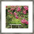 Romantic Rose Garden Framed Print