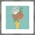 Rose Ice Cream Framed Print