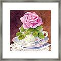 Rose Tea Framed Print