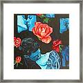 Roses And Kisses Framed Print