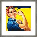 Rosie The Riveter Vintage Framed Print