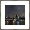 Rotterdam - Willemsbrug At Night Framed Print