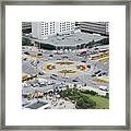 Roundabout In Warsaw Framed Print