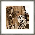 Route 66 - Signs Framed Print