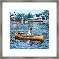Rowing To Rockport Framed Print