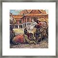 Royal Elephants Framed Print