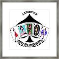 Royal Straight Flush Spades 2 Framed Print