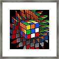 Rubik's Cube Framed Print