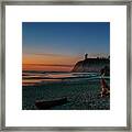 Ruby Beach Sunset Framed Print