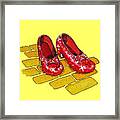 Ruby Slippers Wizard Of Oz Framed Print