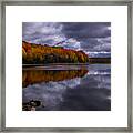 Rugg Pond Fall Color Framed Print