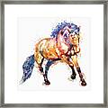 Running Horse Framed Print