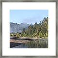 Russian River Morning Glow Framed Print