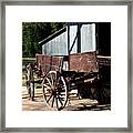 Rustic Wagon Framed Print