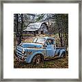 Rusty Blue Dodge Framed Print